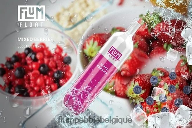 FLUM FLOAT 3000 bouffées Z4DJ8N59 Baies mélangées FLUM PEBBLE flavors