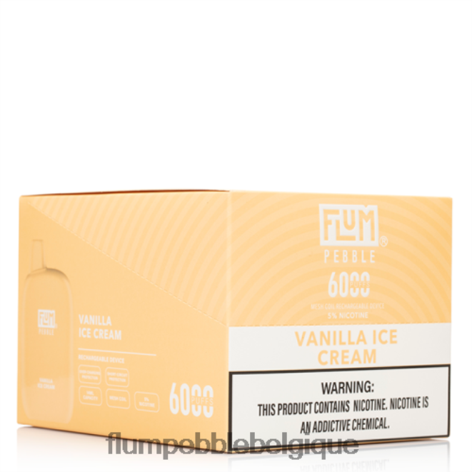 FLUM PEBBLES 6000 bouffées 10 paquets Z4DJ8N85 glace à la vanille FLUM PEBBLE vape price